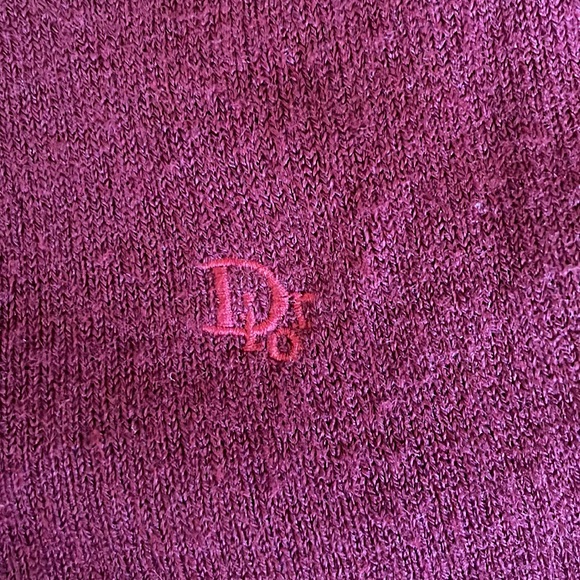 Vintage Christian Dior Pullover - Burgundy, Size: L - Picture 4 of 7